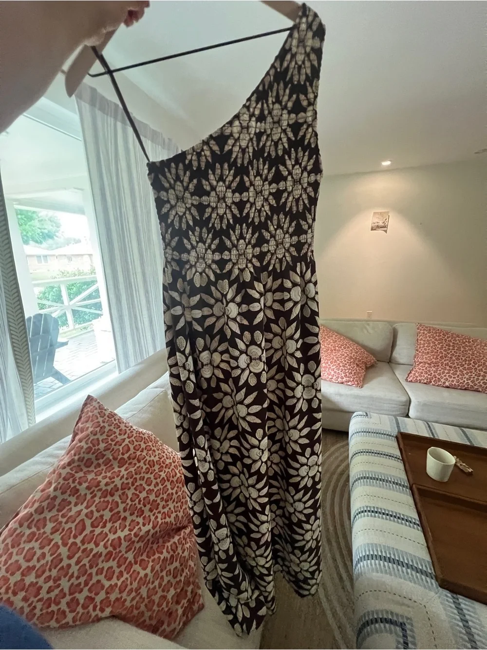 Hill House Thea Nap Dress in Chocolate Shell Mosaic Crepe Small - Picture 3 of 7